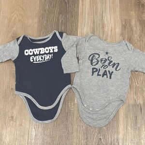 NFL Infant Dallas Cowboys Onesies- 3/6m